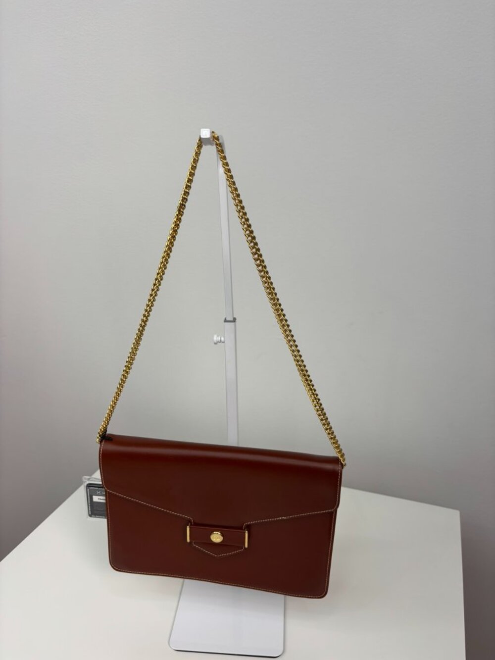 ✨ VINTAGE CHRISTIAN DIOR Smooth Leather Envelope Shoulder Bag ✨